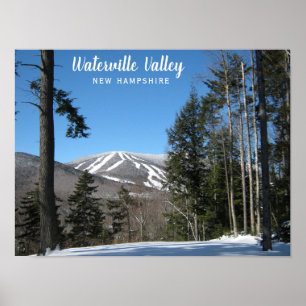 Poster Waterville Valley New Hampshire Ski Resort