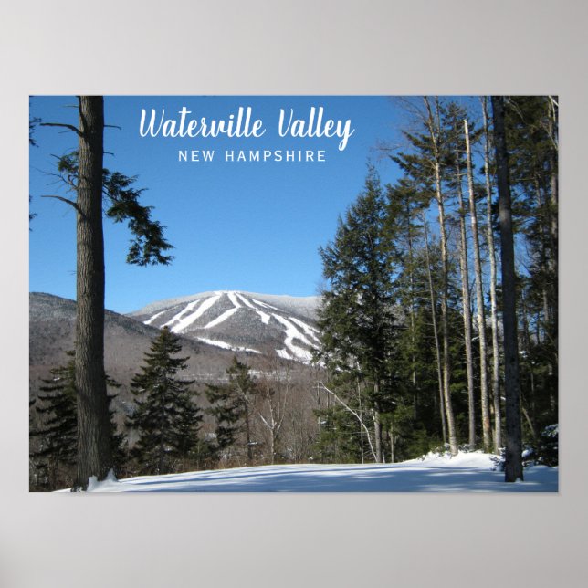 Poster Waterville Valley New Hampshire Ski Resort (Frente)