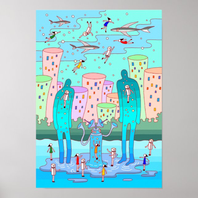Poster Waterworld. (Frente)