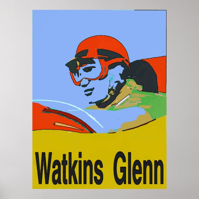 Pôster Watkins Glenn NY, Racing (Frente)