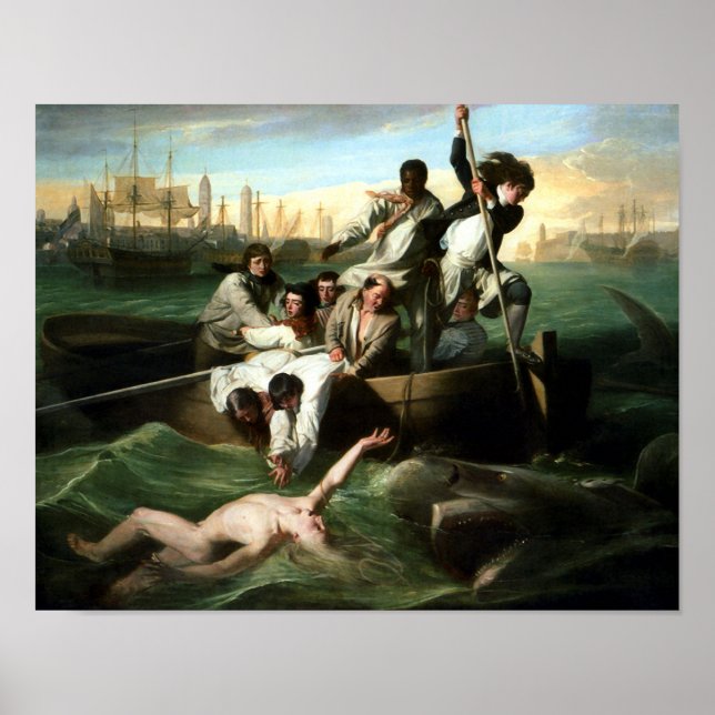 Poster Watson e o tubarão (Frente)