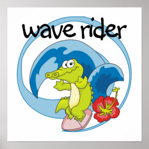 Poster Wave Rider T shirts e presentes
