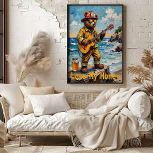 Poster Wavefront Ballad: Urso do Mar