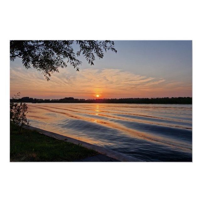 Pôster Wavy sunset  (Frente)