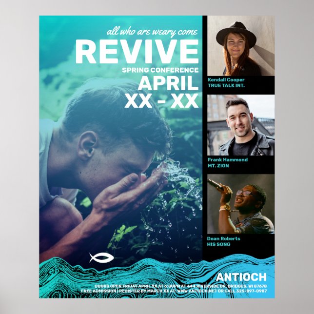 Poster Wavy Watts Jesus Fish (Frente)