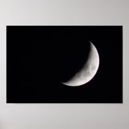 Poster Waxing Crescent Moon