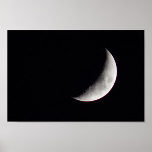 Poster Waxing Crescent Moon