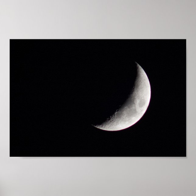 Poster Waxing Crescent Moon (Frente)
