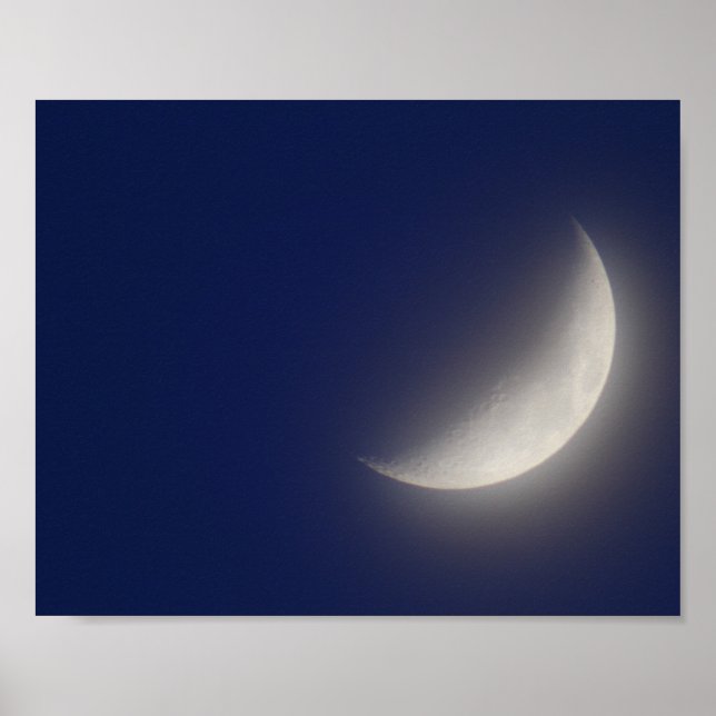 Poster Waxing crescent moon (Frente)