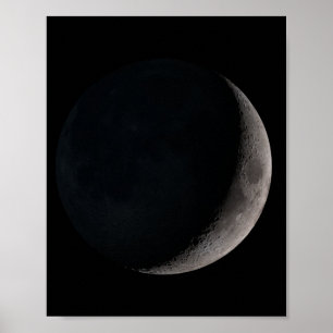 Poster Waxing crescent moon