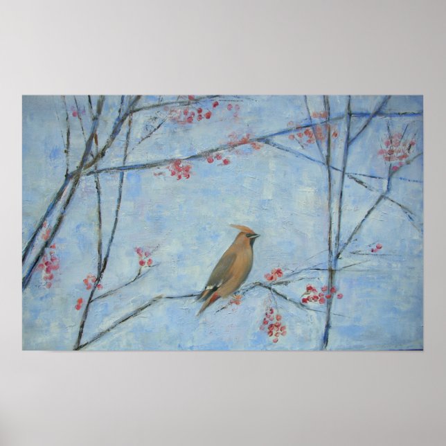 Pôster Waxwing 2013 oil on canvas (Frente)