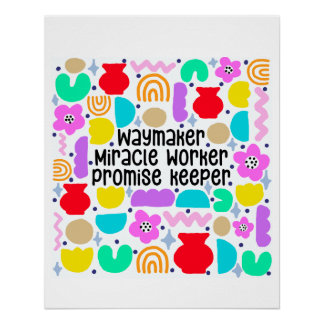 Pôster Waymaker Miracle Digital Art Poster