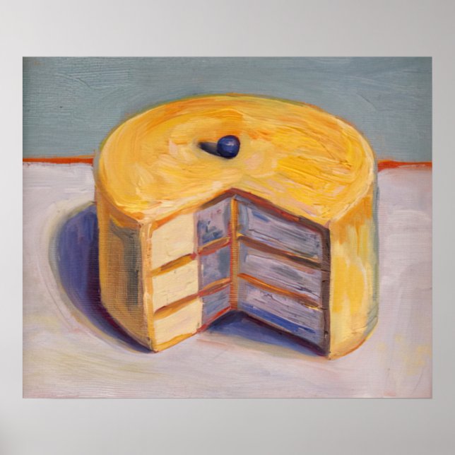 Poster wayne thiebaud - bolo de limão 1964 (Frente)