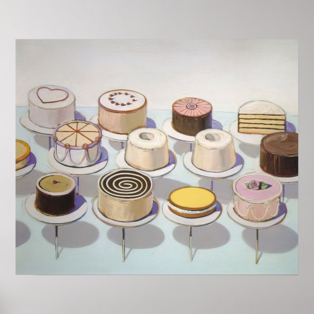 Poster wayne thiebaud - bolos 1963 (Frente)