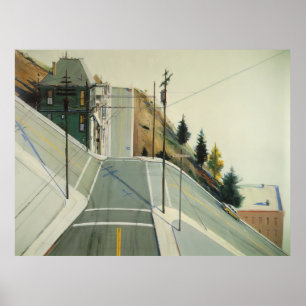 Poster wayne thiebaud - cruzamento da 24th street 1977