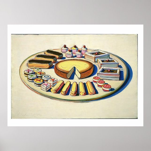Poster wayne thiebaud - pastelarias francesas 1963 (Frente)