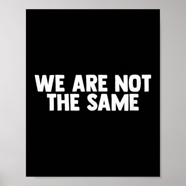 Poster We Are Different Not Same Motivation Drive Wer  (Frente)