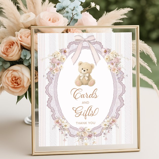 Poster We Can Bearly Wait Teddy Bear Cards and Gifts (Criador carregado)