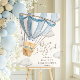 Poster We Can Bearly Wait Twins Baby Shower