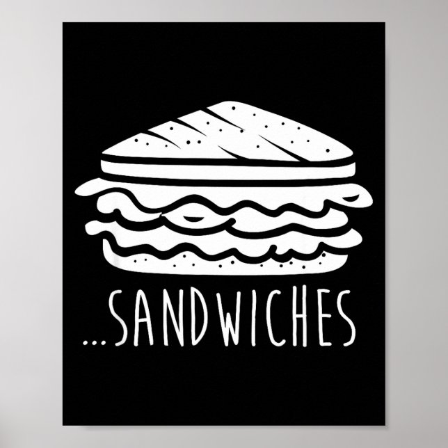 Poster We Finish Each Other's Sandwiches Funny Matching  (Frente)