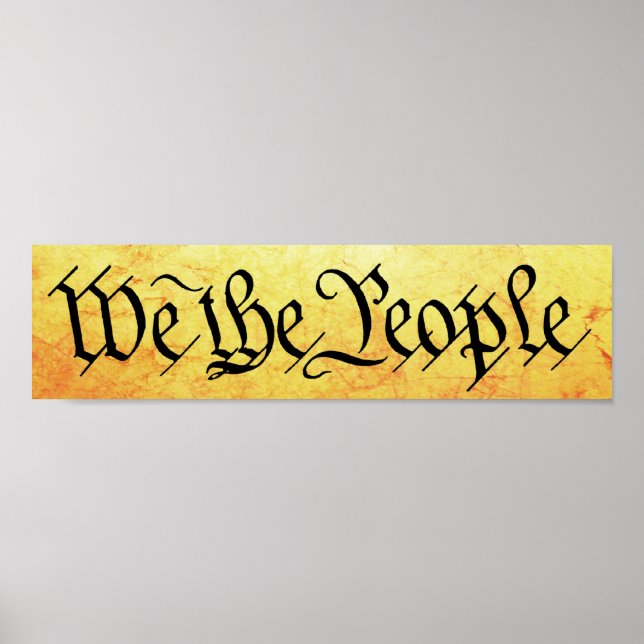 Poster We The People Bumper Sticker (Frente)