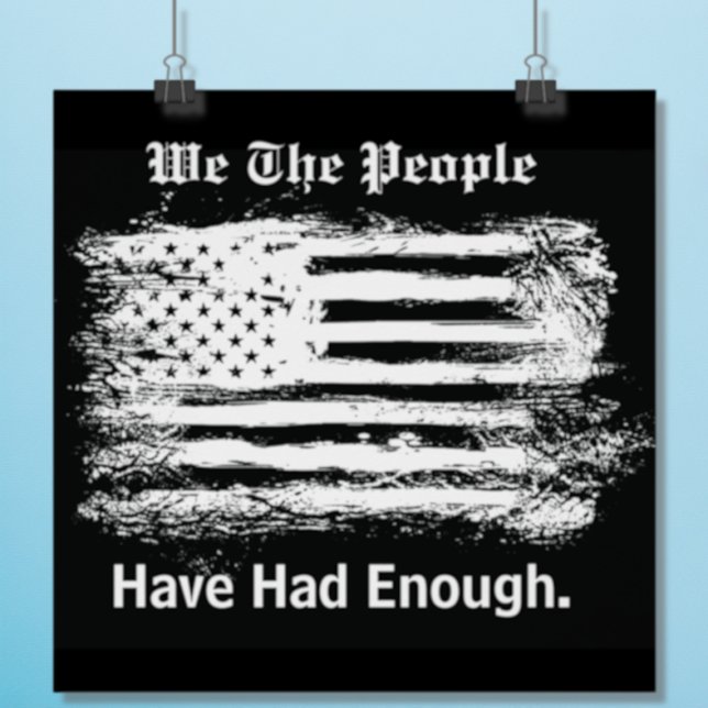 Pôster We The People Distressed Flag (Criador carregado)