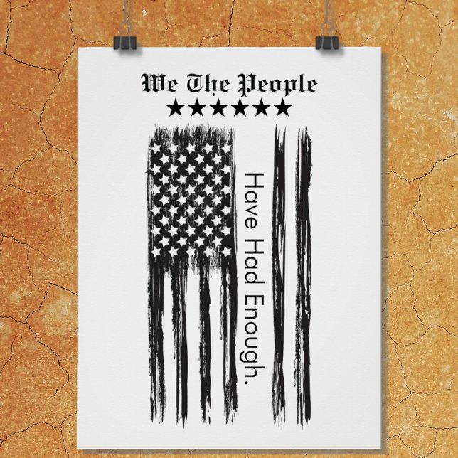 Pôster We The People Distressed Flag Vertical (Criador carregado)