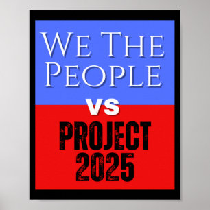 Poster We The Pessoas Vs Project 2025 Save Democracy Poli