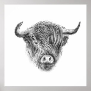 Poster Weaggly Highland Cow