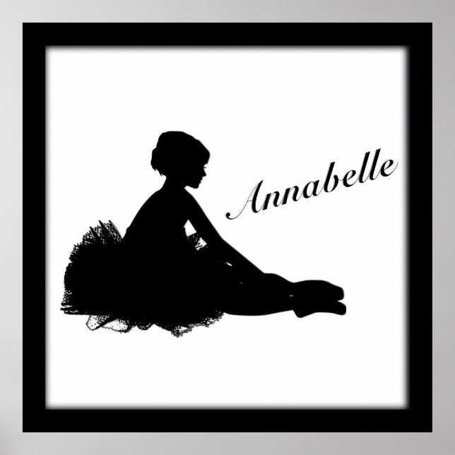 Poster Weary Ballerina Personalizada w Nome (Frente)