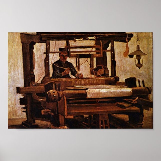 Pôster Weaver Na Sala De Vincent Van Gogh (Frente)