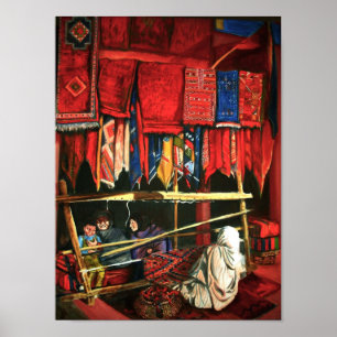 Poster Weavers do Rug do Marrocos