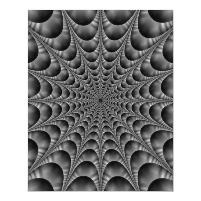Pôster Web em preto e branco (Frente)