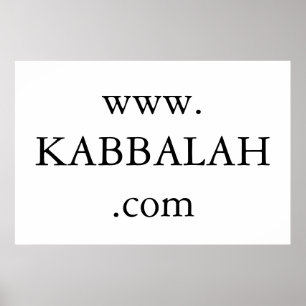 Pôster Web site do kabbalah