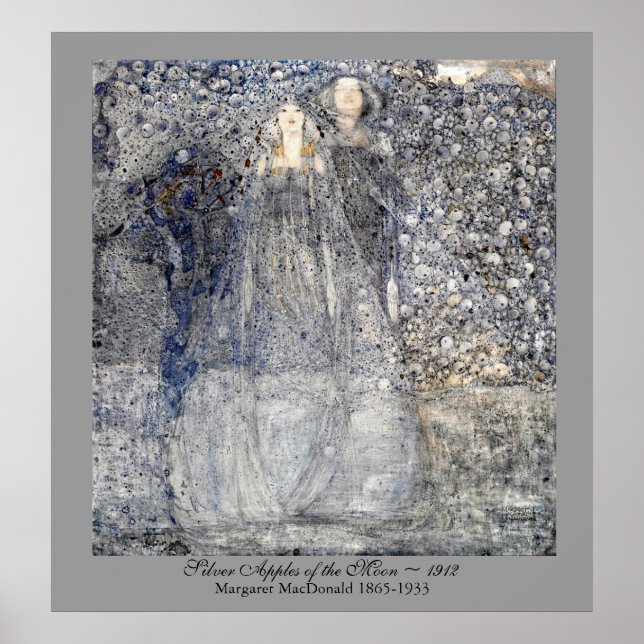 Poster Wedding Art Nouveau Silver Apples  MacDonald 1912 (Frente)