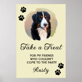 Poster Wedding Dog Biscuit Bar with Photo
