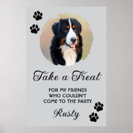 Poster Wedding Dog Biscuit Bar with Photo
