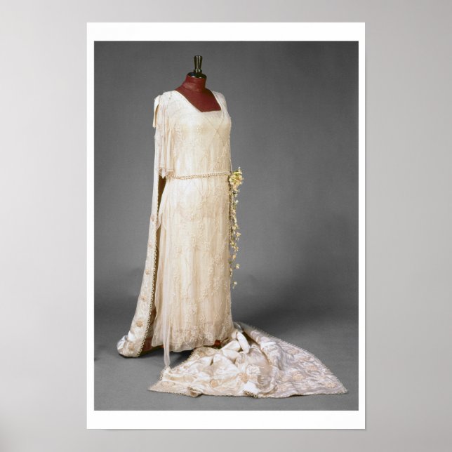 Poster Wedding dress worn by Mary, Princess Royal, 1922 (Frente)