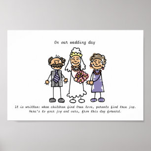 Poster Wedding Wish for Bride's Parents