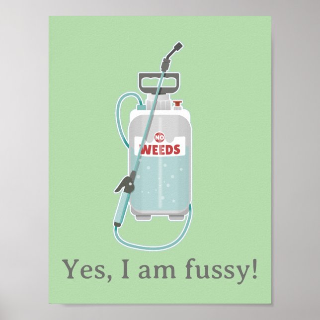 Poster weed spray garden maintenance (Frente)