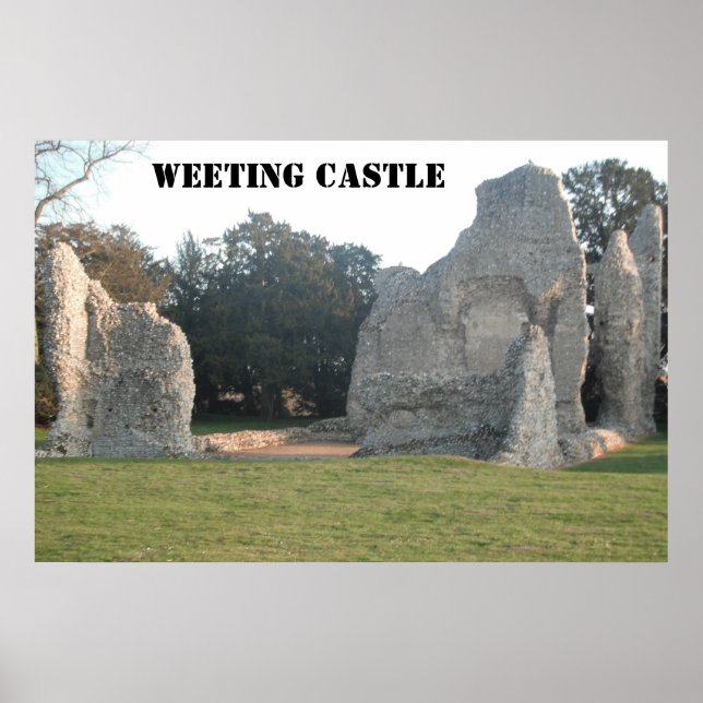 Poster Weeting Castle Weeting Norfolk Inglaterra (Frente)