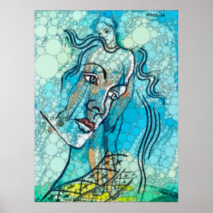 Poster Wegelia, Infinity Dots por Depois de Francis Picab