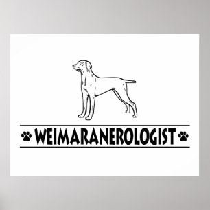 Poster Weimaraner Humorístico