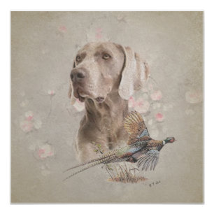 Pôster Weimaraner Tapeçaria