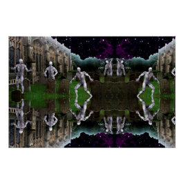 Pôster Weird Graveyard Zombies