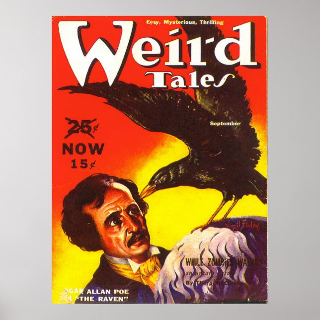 Poster WEIRD TALES Legal Vintage Pulp Magazine Cobrir Art (Frente)