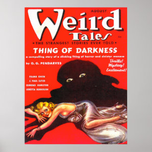 Pôster WEIRD TALES Legal Vintage Pulp Magazine Cobrir Art
