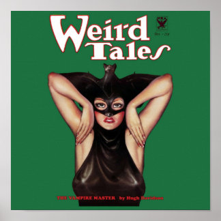 Poster Weird Tales Vintage Pulp Cover Art Beautifully R