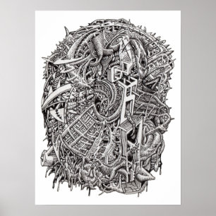 Poster Weirdhead, por Brian Benson, cartaz
