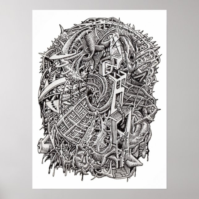 Poster Weirdhead, por Brian Benson, cartaz (Frente)